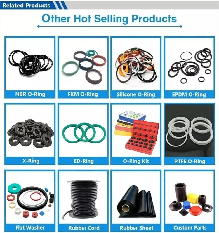 Rubber O Ring Seals FKM NBR HNBR EPDM Silicone O-Ring Sealing